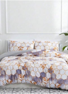 Buy Various King/Queen/Single Size Duvet Cover Set, Geometric Design in UAE