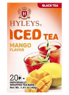 Buy Iced Black Tea Mango 20 Individually Wrapped Tea Bags 1.41 oz (40 g) in UAE