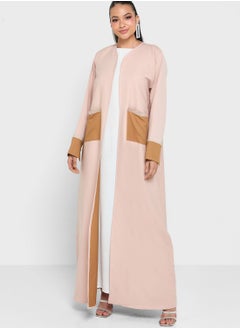 Buy Embellished Pocket Detail Abaya in UAE