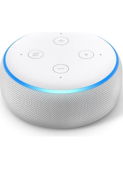 Buy Echo Dot 3rd Gen  smart bluetooth speaker with Alexa Use your voice to control smart home devices, play Music or the Quran, & more (speaks English & Khaleeji)  White in UAE