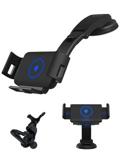 اشتري Wireless Car Charger, Intelligent Auto Clamp 15w Qi Fast Wireless Car Phone Charger Mount Holder For Samsung Galaxy Z Fold 3/Galaxy Fold 4 في السعودية