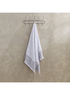 Buy Meknes Lurex Patterned Cotton Bath Towel 140 x 70 cm in Saudi Arabia