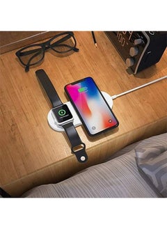 Buy 2In1 QI Wireless Charger for Smartphone and Smartwatch Wireless Charging Devices in Egypt