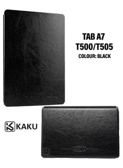 اشتري جراب Samsung A7 ، جراب واقٍ من الجلد لهاتف Samsung Galaxy TAB A7 (SM-T500 / T505) مقاس 10.4 ″ أسود في الامارات