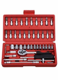 Buy 46-Piece Car Maintenance Kit Tool Socket in UAE