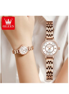 Buy Watches for Women Fashion Stainless Steel Water Resistant Watch Gold 5508 in Saudi Arabia