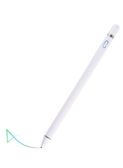 Buy Active Stylus Compatible with Apple iPad, Stylus Pens for Touch Screens,Rechargeable Capacitive 1.5mm Fine Point with iPhone iPad and Other Tablets (White) in UAE