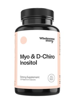 Buy Wholesome Story, Myo & D-Chiro Inositol, 120 Vegetarian Capsules in UAE