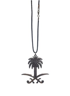 Buy Car Mirror Hanging Metal Two Swords And Palm Tree Saudi Nation Sign Design in Saudi Arabia