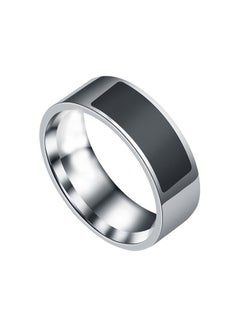 Buy Multifunctional Waterproof Smart Ring 3x2x3cm Black/Silver in Saudi Arabia