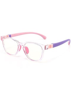 Buy Kids Blue Light Blocking Glasses, Anti Eyestrain Computer Glasses,   Computer Glasses for for Boys Girls and Children Age 5-12 Lightweight Frames (Pink) in Egypt