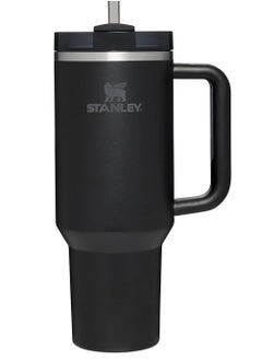 اشتري Stanley Quencher H2.0 FlowState Stainless Steel Vacuum Insulated Tumbler with Lid and Straw for Water, Iced Tea or Coffee,Black,40oz/1180ml في الامارات