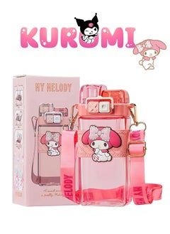 اشتري Water Bottle Dual Nozzle Design with Portable Stylish Perfect Sport Travel Work Kurumi Pink 17.5 OZ في الامارات