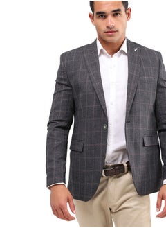 اشتري Tweed Pattern Blazer With Buttoned Cuffs في مصر