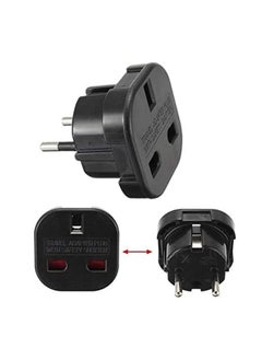 اشتري UK to EU AC Travel Plug Adapter Plug Converter Travel Plug for Most of Europe 10A/16A 240V في السعودية