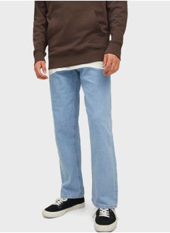 Buy Jjieddie Jjorigianal Straight Fit Light Wash Jeans in UAE