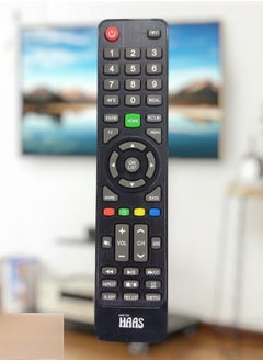 Buy Replacement Remote Control For Haas Lcd Led Tvs Black in Saudi Arabia