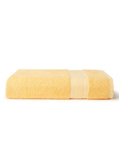 Buy New Generation Hand Towel 450 GSM 100% Cotton Terry 50x90 cm -Soft Feel Super Absorbent Quick Dry Yellow in UAE