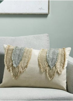 اشتري Feather Frill Filled Cushion 40x60 cm في السعودية