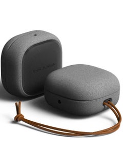 Buy Modern Case Cover for Galaxy Buds Live / Buds Pro / Buds 2 with Leather Strap - SandStone in UAE