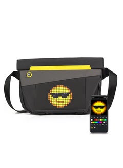 Buy Divoom Shoulder Sling bag V Pixel Art Adjustable Shoulder Strap Led water resistant Black in Saudi Arabia