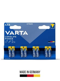 اشتري Varta Longlife Power AAA Alkaline Battery for Reliable Performance (8-Pack) في الامارات