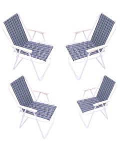 Buy A camping chair set consisting of 4 folding chairs, a picnic chair, a sports chair, an outdoor chair and a garden chair. in Saudi Arabia