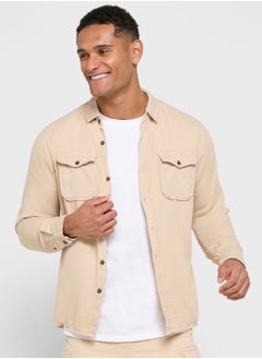 Buy Long Sleeve Twill Shirt in UAE