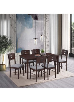 اشتري Belgium 7-Piece 6-Seater Dining Set 80 x 76.3 x 140 cm في السعودية