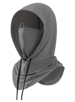 Buy Sunscreen face mask, full face hood, neck protection, detachable hood, thin and breathable, versatile summer ice silk sunshade hat for women in Saudi Arabia