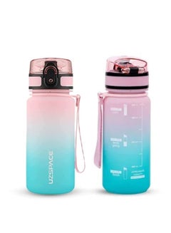 Buy 350ml Kids Water Bottle Tritan BPA Free Plastic Water Bottle With Time Markers - Leak Proof Water Bottle For Kids - School Water Bottle in UAE