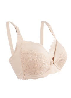 Buy Elegant Seamless Maternity And Nursing Bra - Beige - Large in UAE