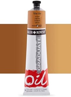 Buy Daler Rowney Graduate 117200663 Oil Color, 200 ml - Yellow Ochre 663 in Egypt