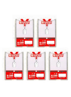 اشتري 5-Piece Double Sided ID Card Holder With Vertical and Horizontal Orientation في الامارات