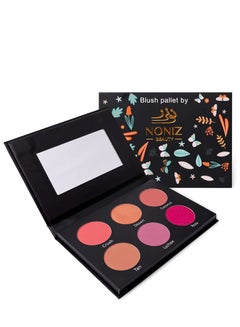 Buy NONIZ 6 Color Powder Blush Palett Makeup Booster Blusher  Easy To Blend Highly Pigmented in UAE