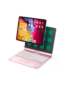 Buy Wireless Keyboard with TouchPad for iPad Pro 12.9 inch (2018/2020/2021) Pink in UAE