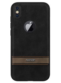 Buy Rich Boss Leather Back Cover For Iphone X/Xs (Black) in Egypt