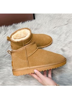 Buy 2023 New Womens Snow Boots Thick Winter CottonSnow Boots [camel]] Snow Boots [camel]] in UAE