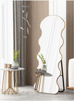 Buy Wavy Full Length Mirror, 160x50cm Wave Floor Mirrors With Stand, For Bedroom, Living Room, Cloakroom in Saudi Arabia