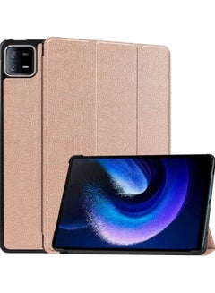 Buy Xiaomi Pad 6 / Xiaomi Pad 6 Pro 2023 case for, Slim Lightweight Hard Shell Cover with Three fold Stand, with Auto Sleep Wake Anti-scratch Smart Protective Cover (Case, Rose Gold) in Saudi Arabia