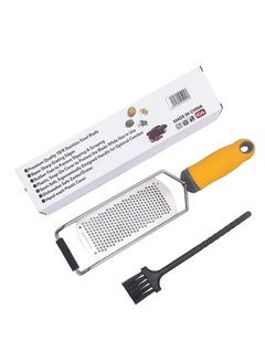 اشتري Cheese Grater Vegetable Grater Heavy Duty Kitchen Grater with Brush, Stainless Steel Grater with Handler for Parmesan Cheese, Lemon, Potato, Chocolate في السعودية