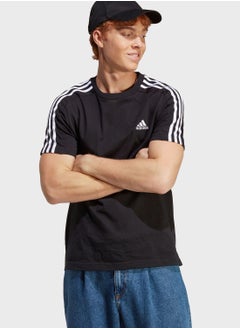 Buy 3 Stripe Essential Single Jersey T-Shirt in UAE