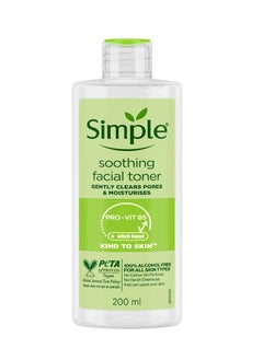 Buy Simple Kind to Skin Soothing Facial Toner 200ml in UAE