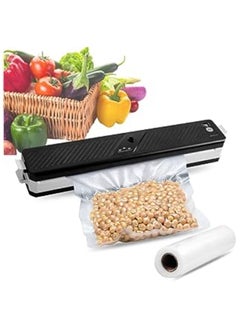 Buy Automatic Electric Vacuum Packer Film Sealer with 10 Sealed Bags Household Kitchen Daily Vacuum Packaging Machine 90W Sealing Machine in UAE