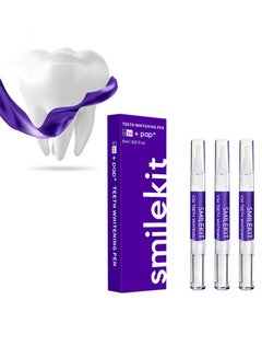 Buy V34 Purple Teeth Whitening Pen (3 Pens) Colour Corrector，Teeth Whitening Kit for Sensitive Teeth，Instant White Smile Overnight，Teeth Stain Remover for Adult，Coffee Stain Remover for Teeth in Saudi Arabia