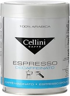 اشتري Cellini Ground Coffee 250g Premium Ground Decaffeinato Coffee Tin في مصر