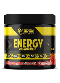 Buy Energy Pre Workout Plus Bcaa Watermelon 30 Servings in UAE