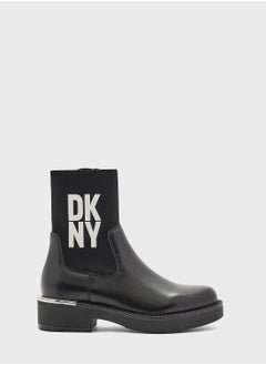 Buy Tully Stacked Logo   Booties in UAE