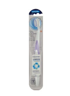 Buy Soft Advanced Complete Protection Toothbrush White/Blue in Saudi Arabia