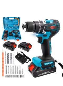 Buy Every Surface Drill : BONAI's 36V Cordless Impact Drill Kit with Brushless Motor, Dual Batteries, Combi Hammer Drill, Metal/Wood/Wall Adaptability, and Precision Screwdriving Abilities in UAE